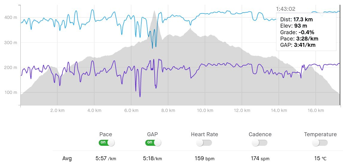 Formula or equation of STRAVA's GAP: The test case for validating the present work’s best-performing polynomial model against STRAVA’s values.